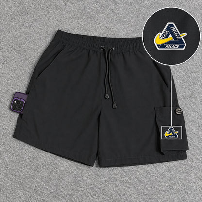 Short Cargo Elastano Tech Black com patch Palace