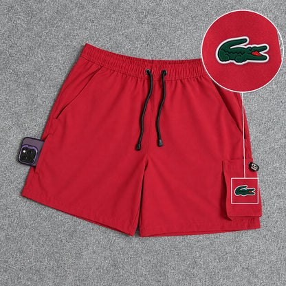 Short Cargo Elastano Tech Red com patch Lacoste Sp