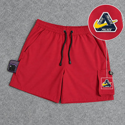 Short Cargo Elastano Tech Red com patch Palace