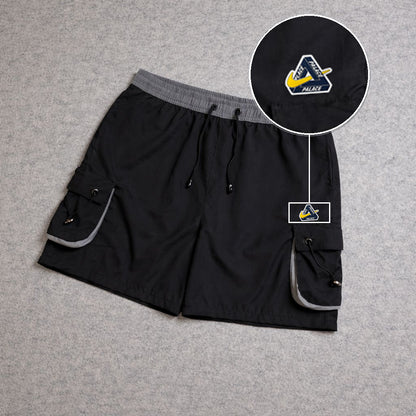 SHORT CARGO FOLLER COM REGULADOR PRETO com patch Palace