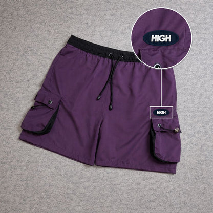 SHORT CARGO FOLLER COM REGULADOR ROXO com patch High Oval