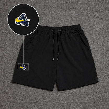 Short Cargo Street com Bolso Funcional Preto com patch Palace