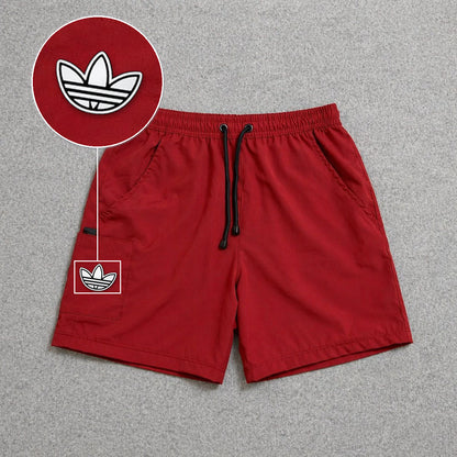 Short Cargo Street com Bolso Funcional Vermelho com patch Adidas P B