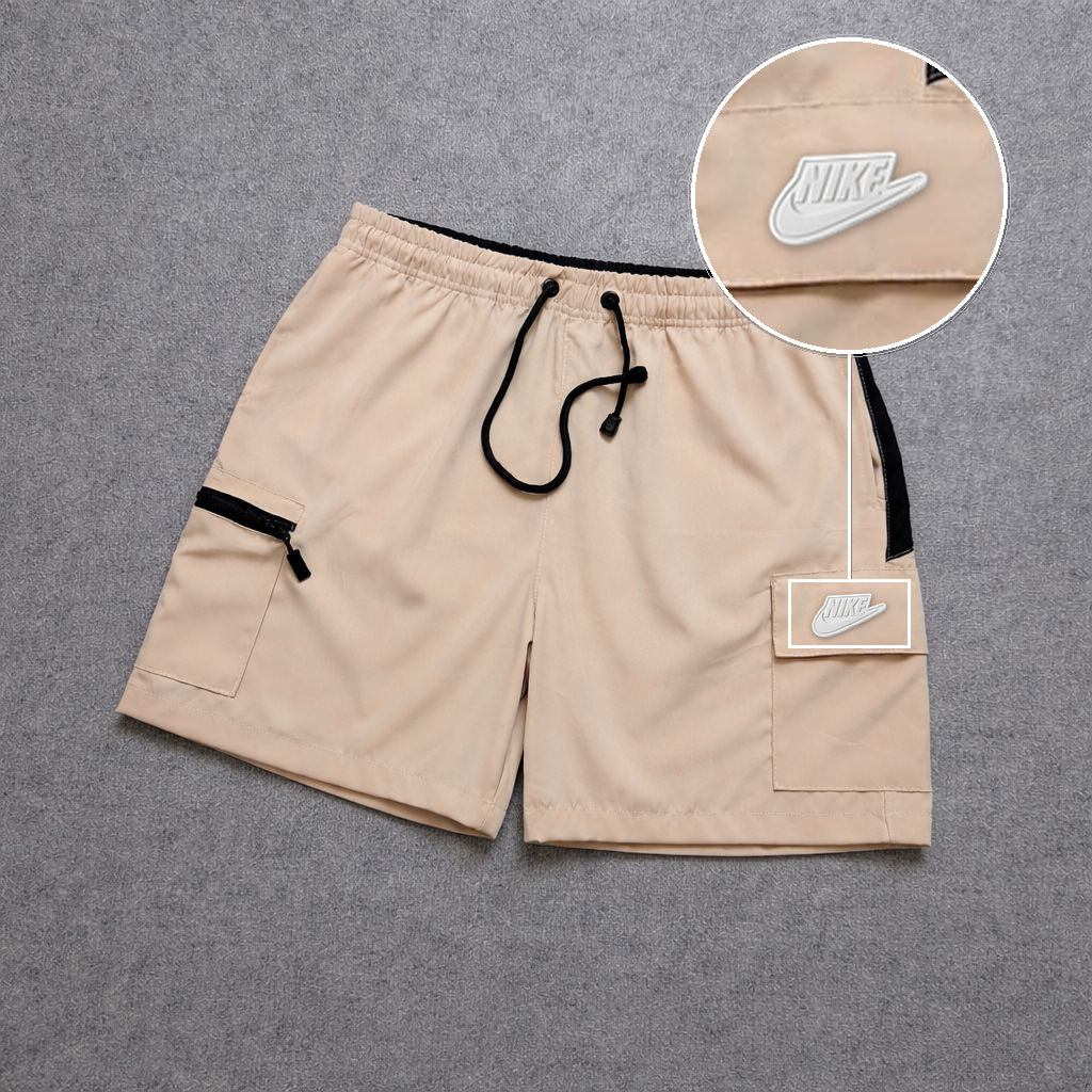 Short Premium Bicolor Off com patch Nike Branco