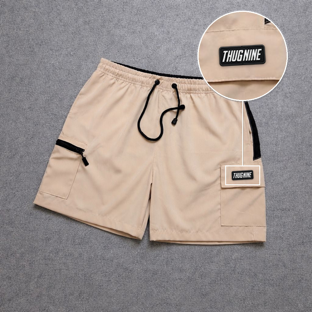 Short Premium Bicolor Off com patch Thug Nine Retangular