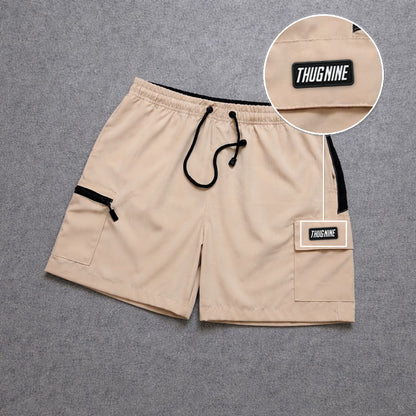 Short Premium Bicolor Off com patch Thug Nine Retangular