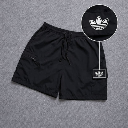 Short Premium Bicolor Preto com patch Adidas P B