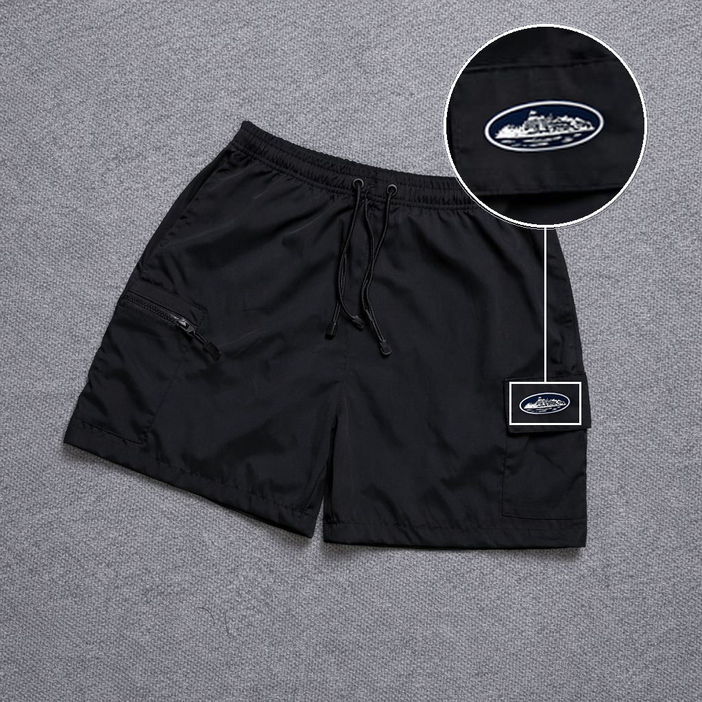 Short Premium Bicolor Preto com patch Cortez Prisao