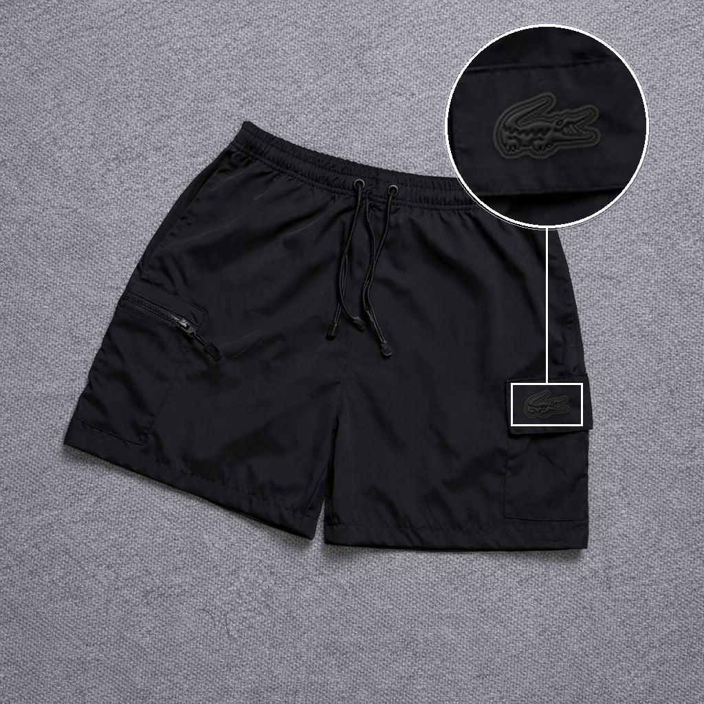 Short Premium Bicolor Preto com patch Lacoste Sp Preto