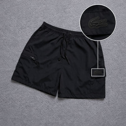 Short Premium Bicolor Preto com patch Lacoste Sp Preto