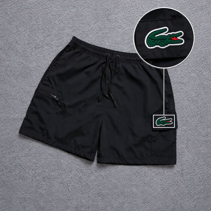 Short Premium Bicolor Preto com patch Lacoste Sp