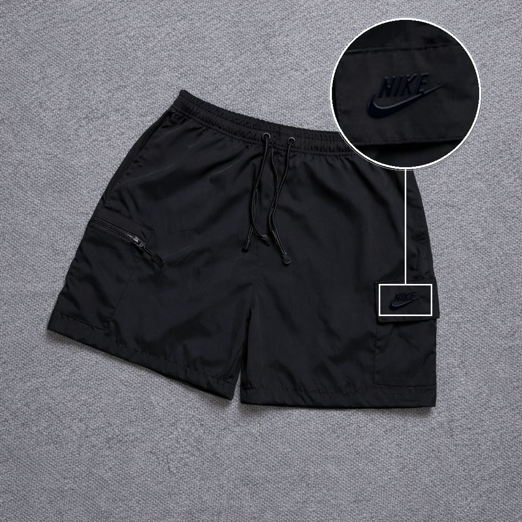 Short Premium Bicolor Preto com patch Nike Escrita Sp Preto