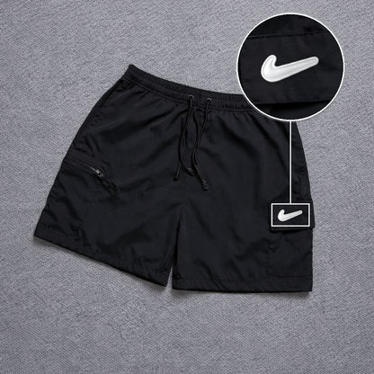 Short Premium Bicolor Preto com patch Nike Facao Sp Branca