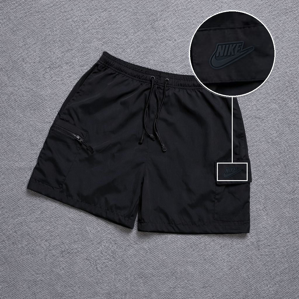 Short Premium Bicolor Preto com patch Nike Preto
