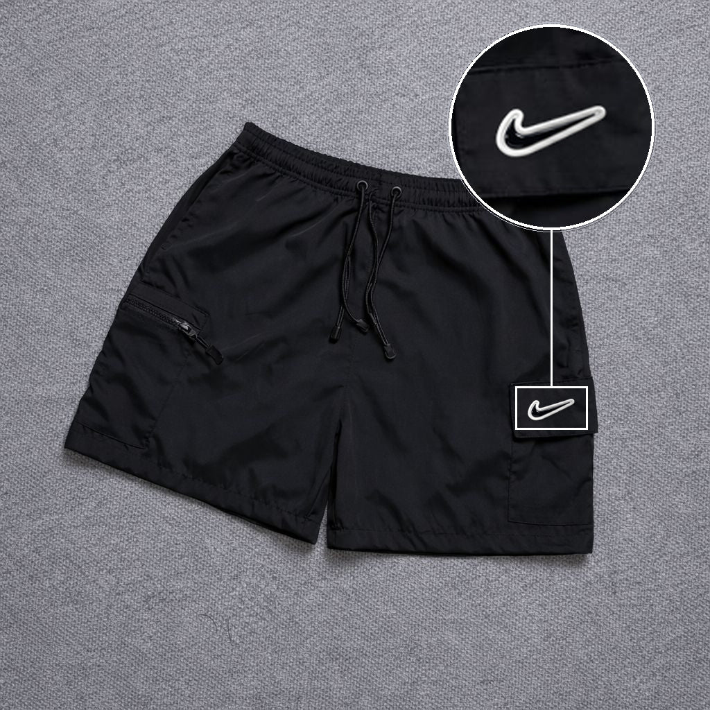 Short Premium Bicolor Preto com patch Nike Rs P B