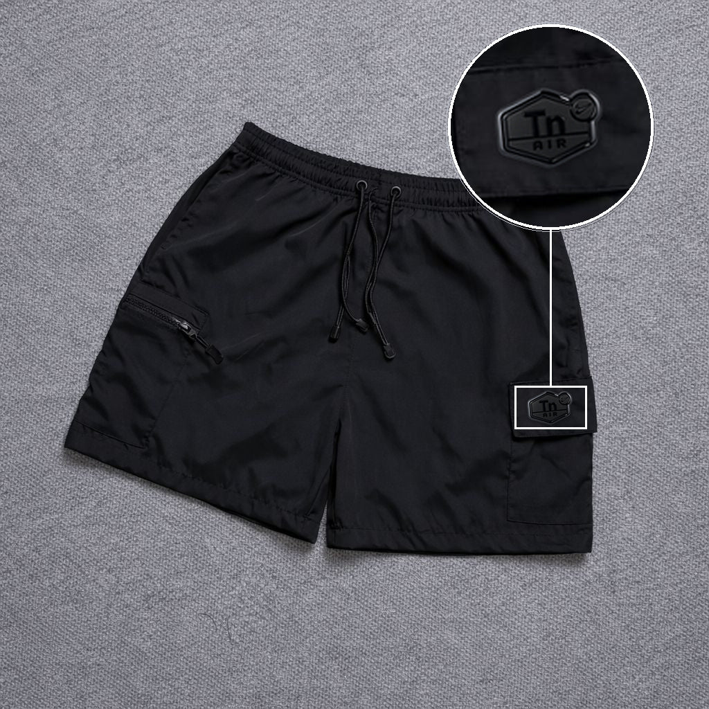 Short Premium Bicolor Preto com patch Tn Resinado Preto