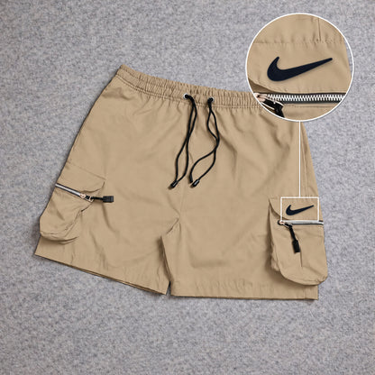 Short Premium Cargo Boll Bege com patch Nike Facao Sp Preto