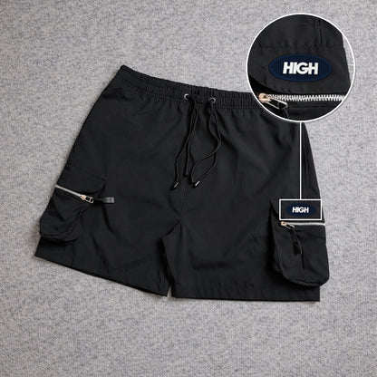 Short Premium Cargo Boll Black com patch High Oval