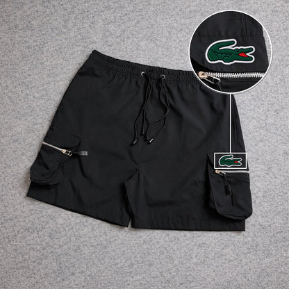 Short Premium Cargo Boll Black com patch Lacoste Sp