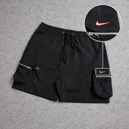 Short Premium Cargo Boll Black com patch Nike Resinado Marrom
