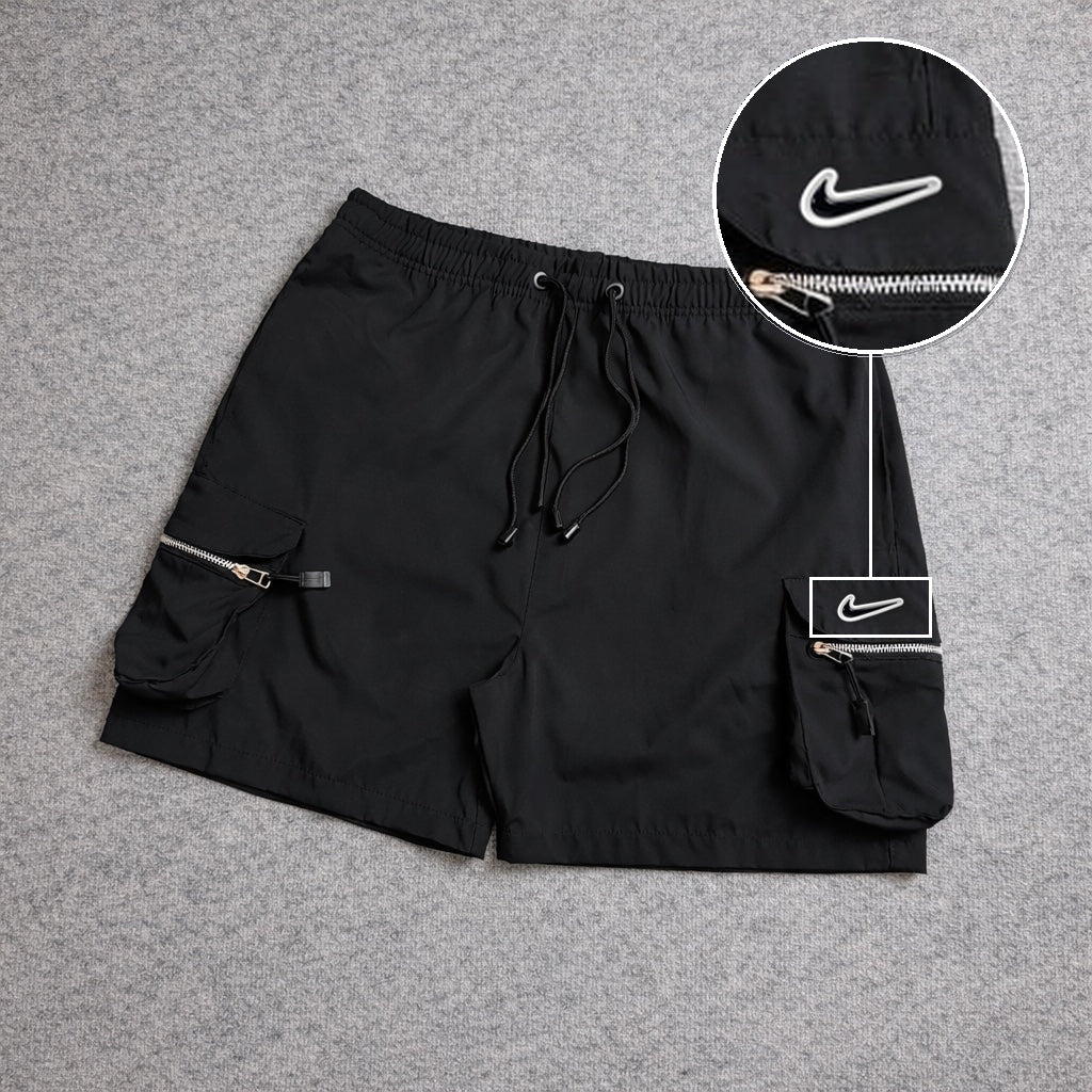 Short Premium Cargo Boll Black com patch Nike Rs P B