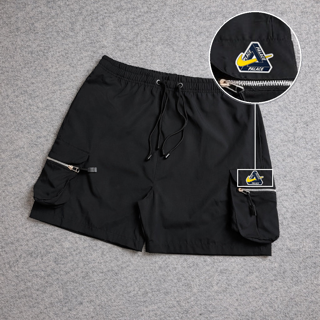 Short Premium Cargo Boll Black com patch Palace