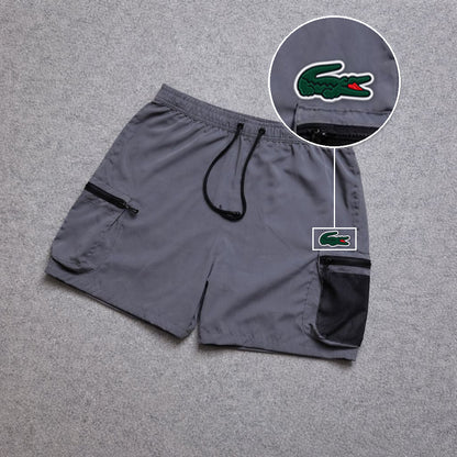 Short Premium Rede Cinza com patch Lacoste Sp