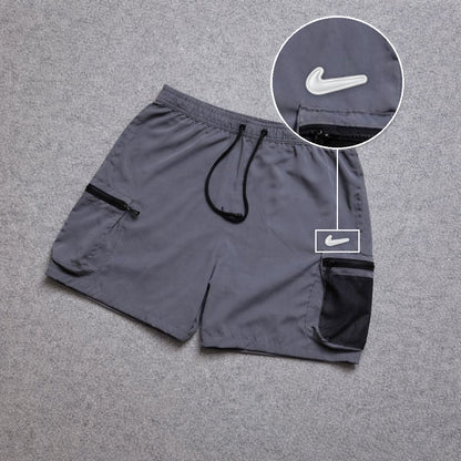 Short Premium Rede Cinza com patch Nike Facao Sp Branca