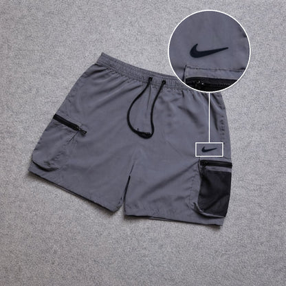 Short Premium Rede Cinza com patch Nike Facao Sp Preto