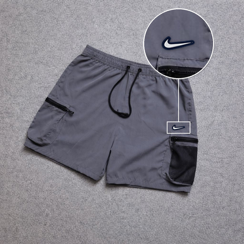 Short Premium Rede Cinza com patch Nike Resinado B P