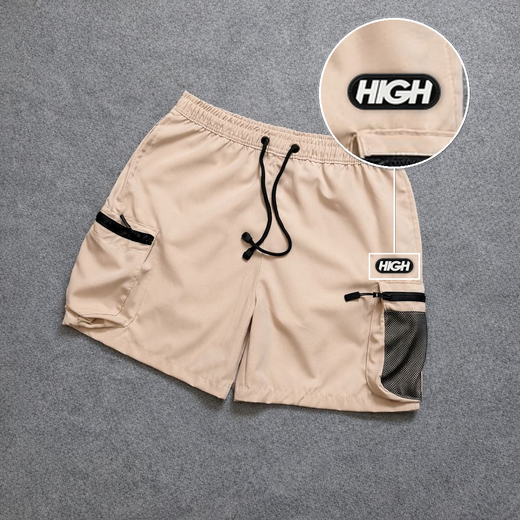 Short Premium Rede Off com patch High Resina Oval Preta