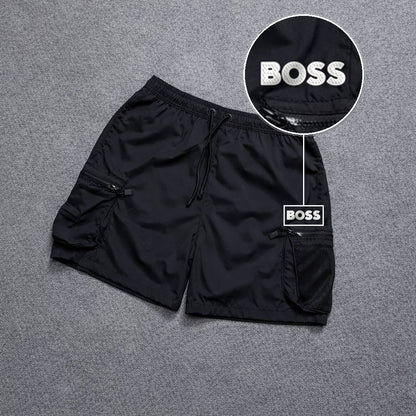 Short Premium Rede Preto com patch Boss Sp Branco