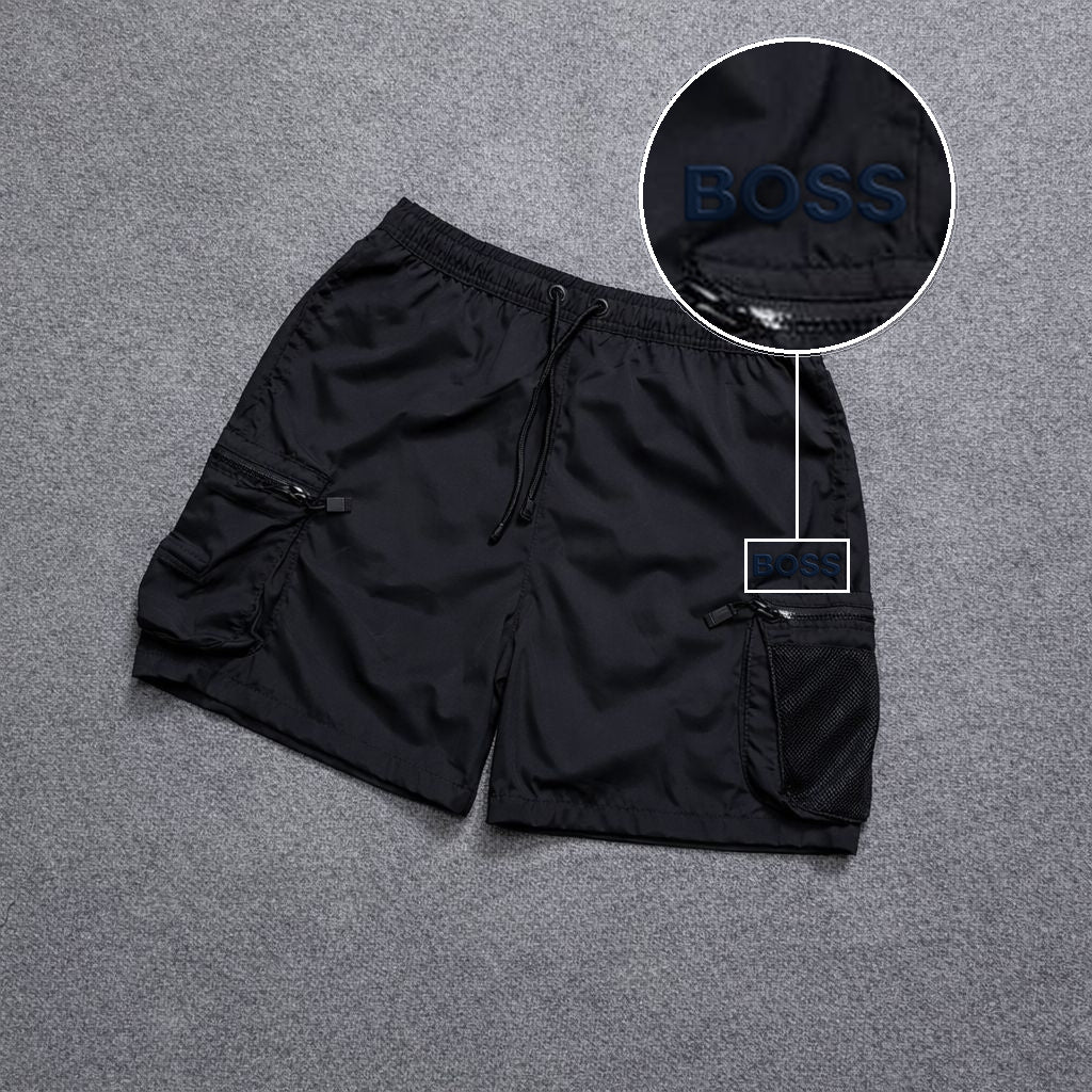 Short Premium Rede Preto com patch Boss Sp Preto
