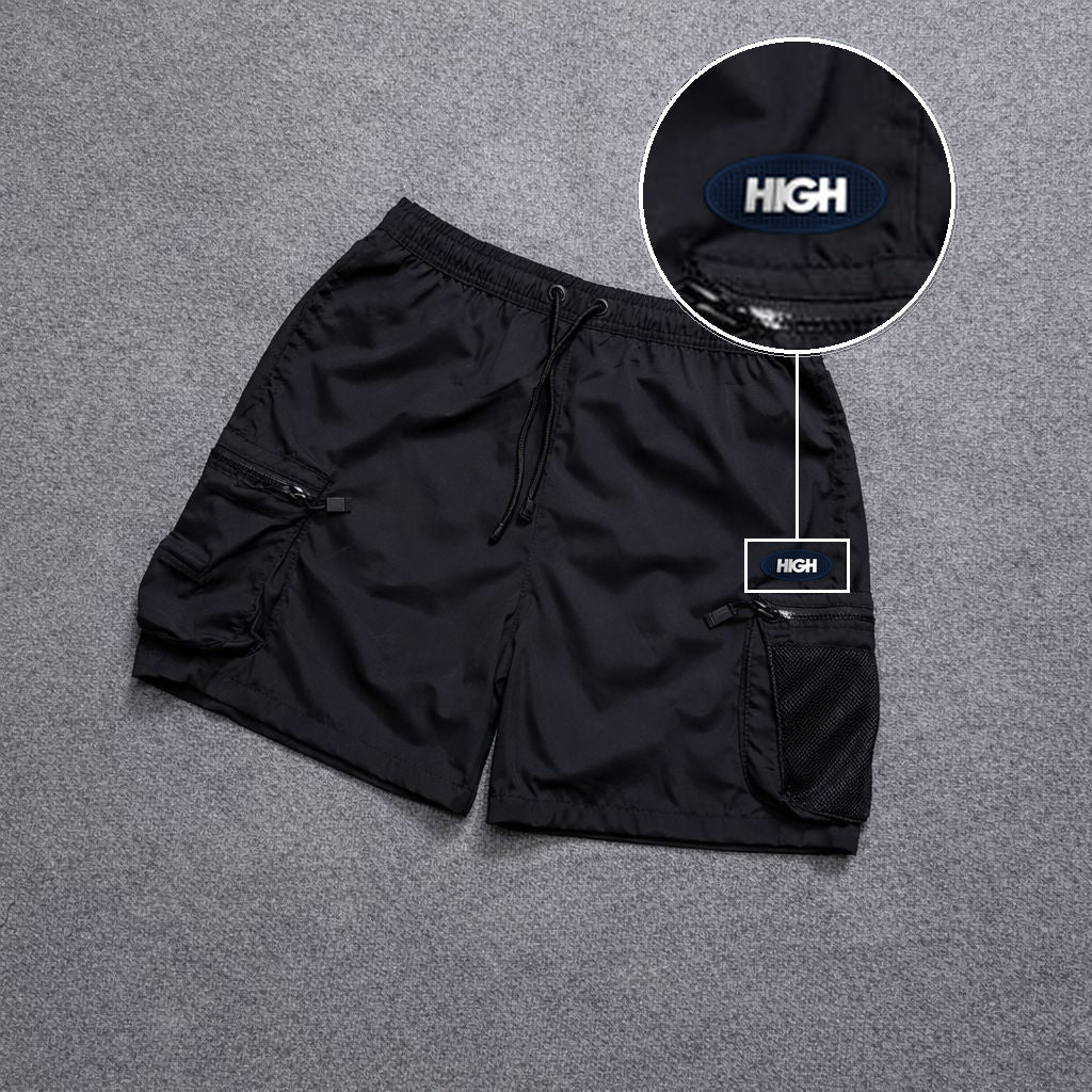 Short Premium Rede Preto com patch High Oval
