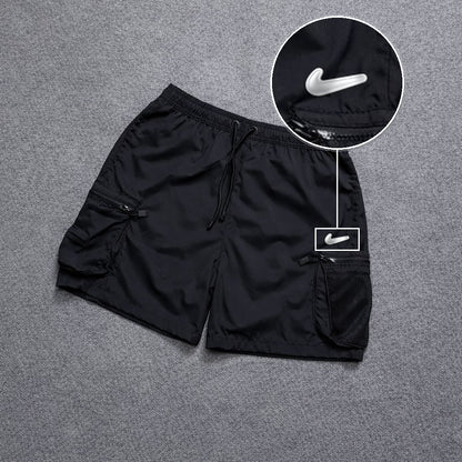 Short Premium Rede Preto com patch Nike Facao Sp Branca