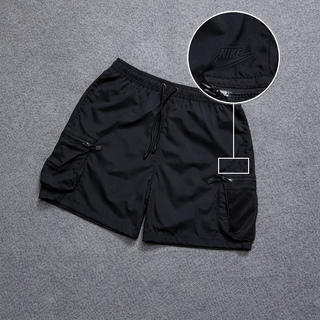 Short Premium Rede Preto com patch Nike Preto