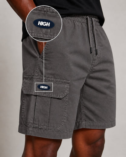 SHORT SARJA CARGO CINZA CHUMBO com patch High Oval