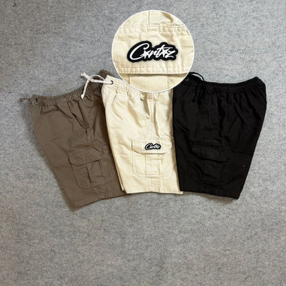 SHORT SARJA CARGO com patch Cortez Escrito