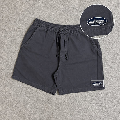 SHORT SARJA MAURICINHO CINZA CHUMBO com patch Cortez Prisao