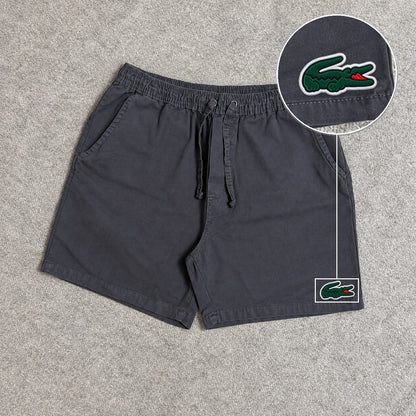 SHORT SARJA MAURICINHO CINZA CHUMBO com patch Lacoste Sp
