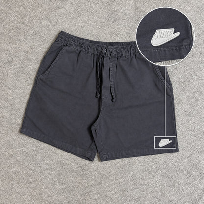 SHORT SARJA MAURICINHO CINZA CHUMBO com patch Nike Branco
