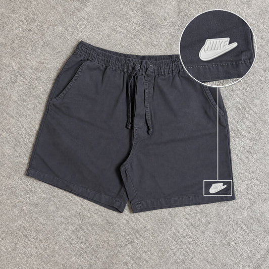 SHORT SARJA MAURICINHO CINZA CHUMBO com patch Nike Branco
