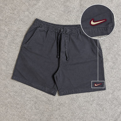 SHORT SARJA MAURICINHO CINZA CHUMBO com patch Nike Resinado Marrom