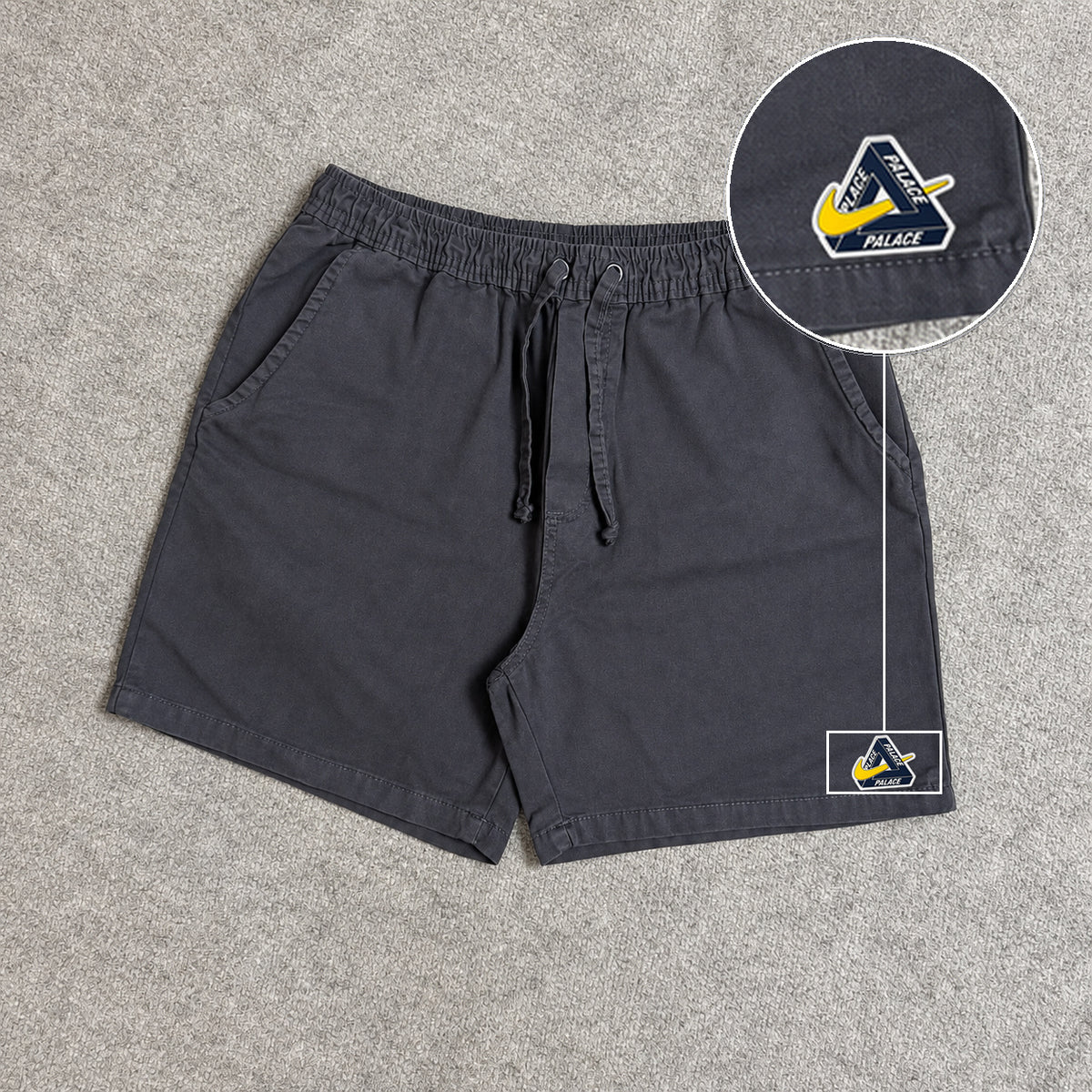 SHORT SARJA MAURICINHO CINZA CHUMBO com patch Palace