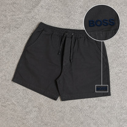 SHORT SARJA MAURICINHO PRETO com patch Boss Sp Preto