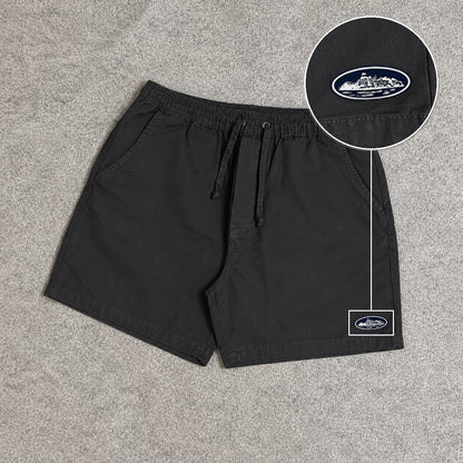 SHORT SARJA MAURICINHO PRETO com patch Cortez Prisao