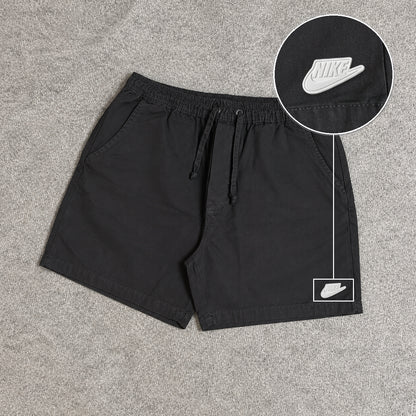 SHORT SARJA MAURICINHO PRETO com patch Nike Branco
