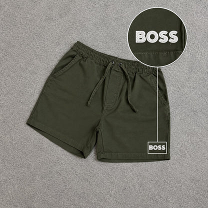 SHORT SARJA MAURICINHO VERDE MILITAR com patch Boss Sp Branco