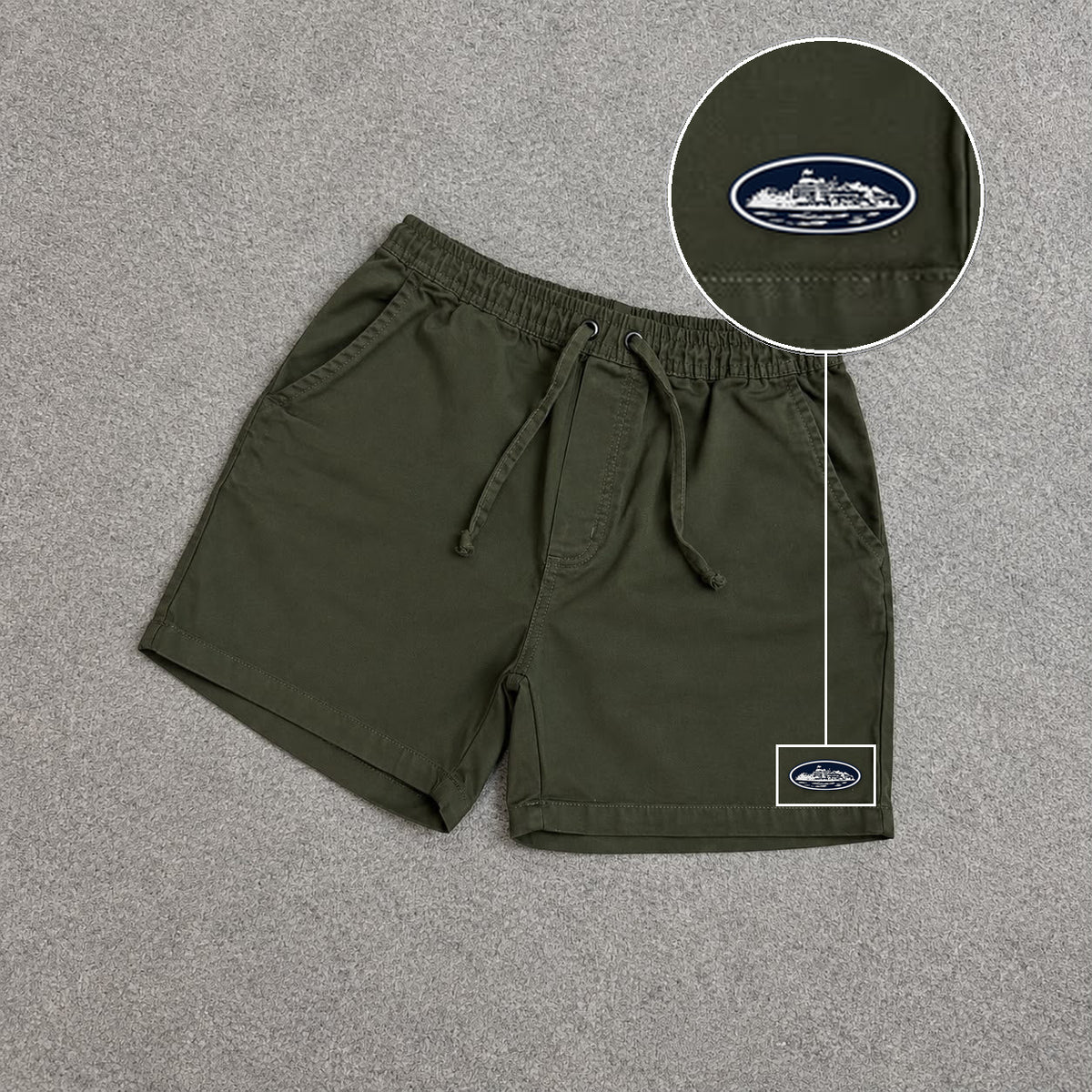 SHORT SARJA MAURICINHO VERDE MILITAR com patch Cortez Prisao