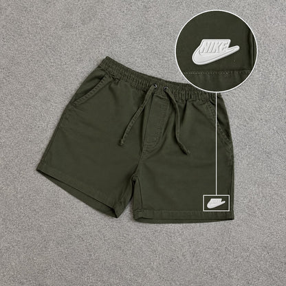SHORT SARJA MAURICINHO VERDE MILITAR com patch Nike Branco